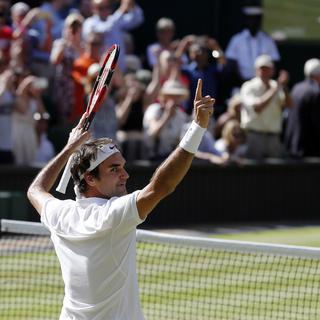 Roger Federer est sorti vainqueur de son match contre le Croate Marin Cilic. [Ben Curtis]