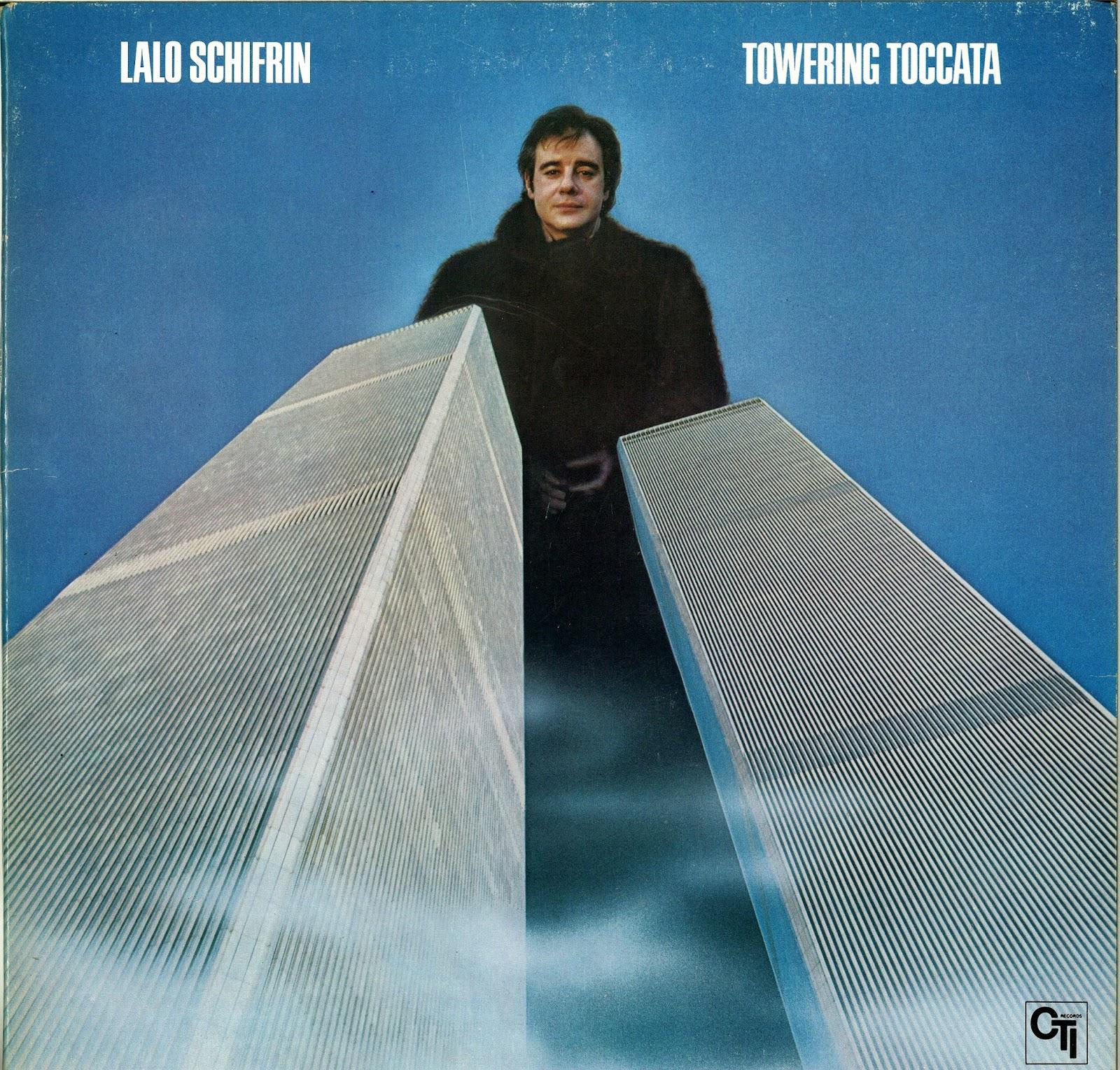 La pochette de l'album "Towering Toccata" de Lalo Schirfin.