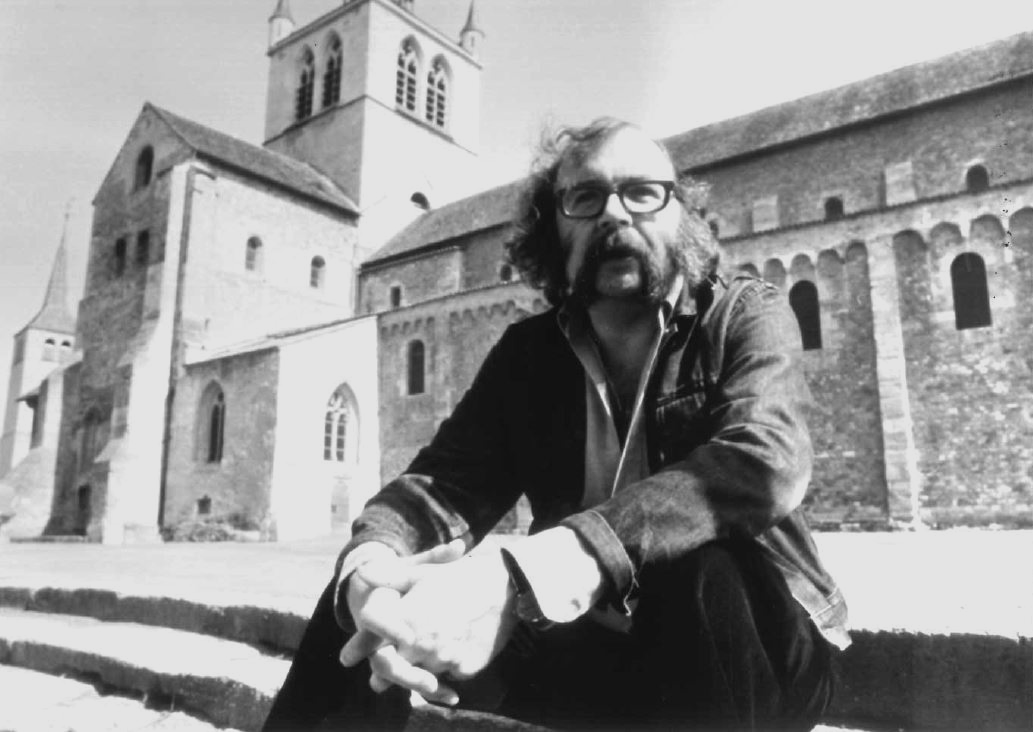 L'écrivain Jacques Chessex à Payerne en 1977. [RTS - Pascal Allamand]