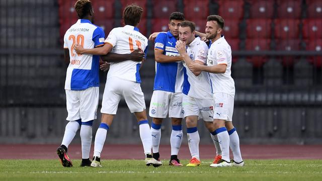 La joie des Zurichois après le but de la victoire. [Nick Soland]