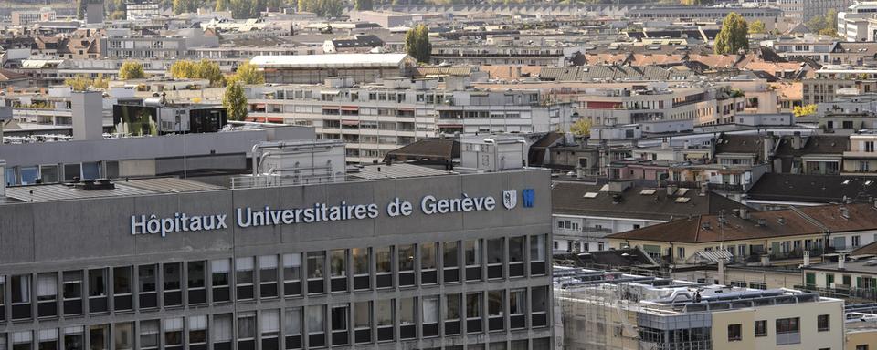 Un des bâtiments des Hôpitaux universitaires de Genève (HUG).