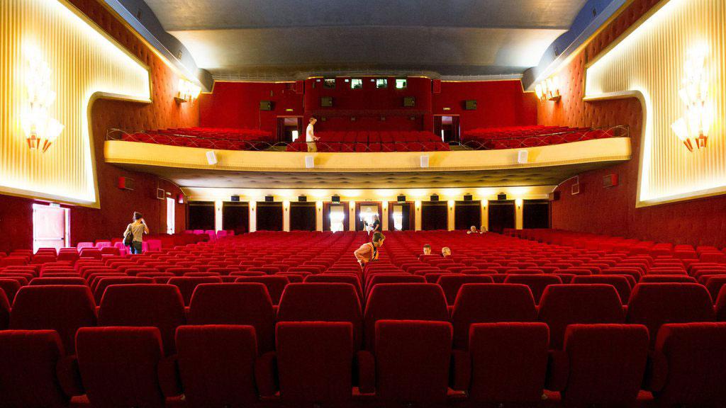 La salle de cinéma "Le Capitole" de Lausanne en 2010. [Keystone - Jean-Christophe Bott]