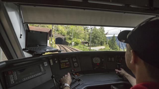 La rampe sud menant au tunnel du Lötschberg. [Gaetan Bally]