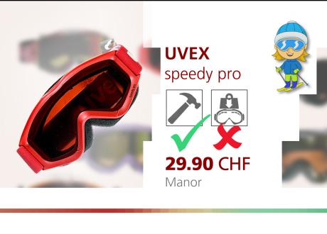 Masque de ski Speedy Pro d'Uvex. [ABE / RTS]