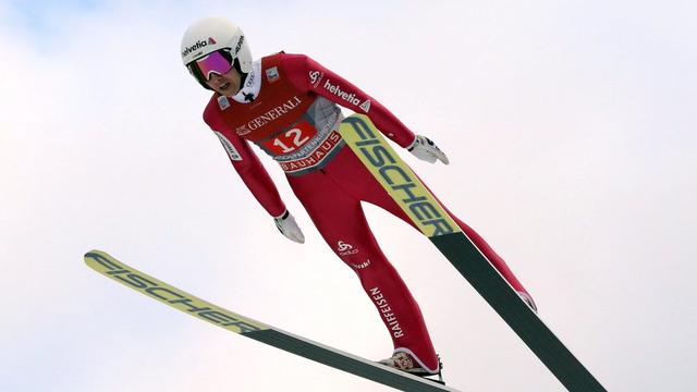 Simon Ammann n'a pas réussi à se mêler à la lutte pour le podium. [Fredrik Von Erichsen]