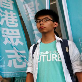 Joshua Wong, leader du mouvement étudiant hong-kongais, risque jusqu'à 2 ans de prison pour avoir participé à une manifestation. [REUTERS - Bobby Yip]