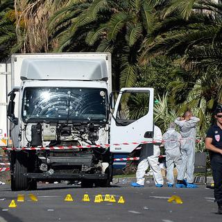 Opérations policières à Nice après l'attaque de la veille. [DPA/AFP - Andreas Gebert]