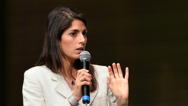 Virginia Raggi a fini en tête des votes à Rome. [NurPhoto/AFP - Silvia Lore]