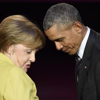 Angela Merkel et Barack Obama (ici, en avril 2016). [AP/Keystone - Jens Meyer]