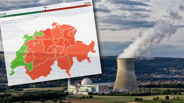 La centrale nucléaire de Leibstadt, dans le canton d'Argovie. [Keystone - RTS - Alessandro Della Bella]