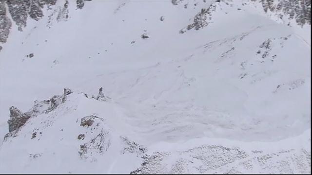 Après l'avalanche de Valfréjus, en Savoie, le 18 janvier 2016.