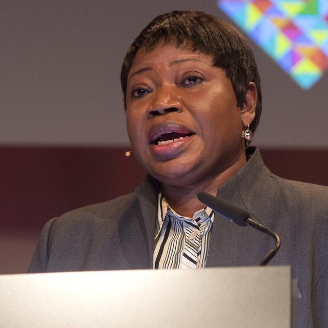 Fatou Bensouda, procureure de la Cour pénale internationale. [Marcel Bieri]