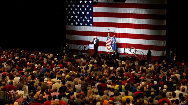 Donald Trump durant un de ses meetings de campagne dans l'Indiana en juillet 2016. [REUTERS - John Sommers II]