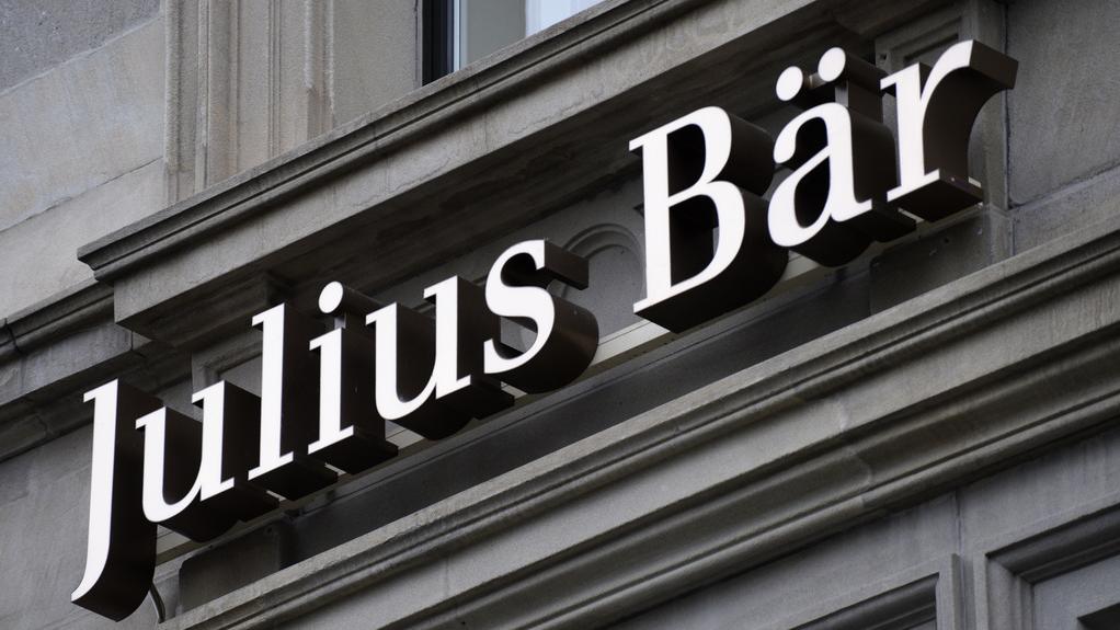 Le logo de la Banque Julius Baer. [Keystone - Steffen Schmidt]