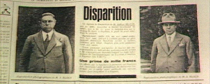 Journal annonçant la disparition d'Arthur Bloch à Payerne en avril 1942. [RTS]