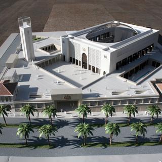 La maquette du projet de mosquée à Marseille. [AFP]
