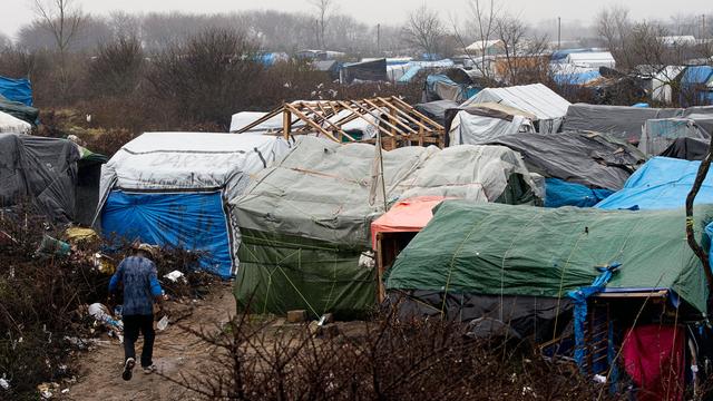 La "jungle" de Calais, en France, en février 2016. [AFP - Denis Charlet]