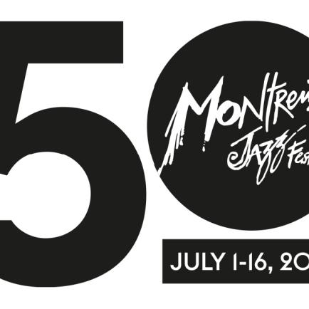 Le logo des 50 ans du Montreux Jazz Festival. [Montreux Jazz Festival]