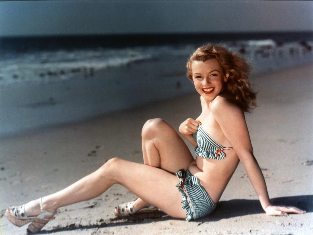 Marilyn Monroe sur la plage, 1949. [Keystone - AP/Brooklin Museum of Art]