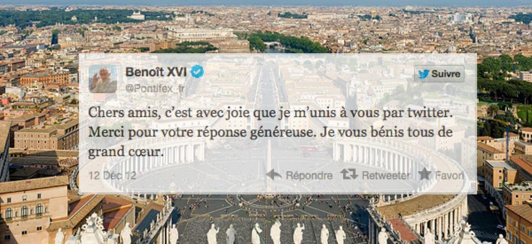 Le premier tweet du pape