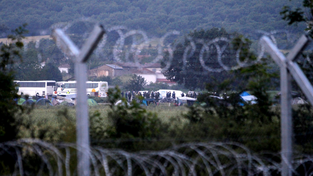 Le camp grec d'Idomeni à la frontière entre la Grèce et la Macédoine. [AP/Keystone - Darko Bandic]