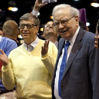 Bill Gates et Warren Buffet figurent parmi les hommes les plus riches du monde. [reuters - Rick Wilking]