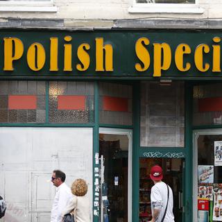 Une épicerie polonaise à Hammersmith, dans l'ouest de Londres. [Reuters - Neil Hall]