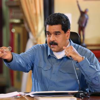 Le président vénézuélien Nicolas Maduro, ce 11 juillet 2016 à Caracas. [EPA EFE/Miraflores Press/Keystone]