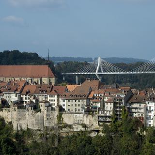 La ville de Fribourg. [Keystone - Jean-Christophe Bott]