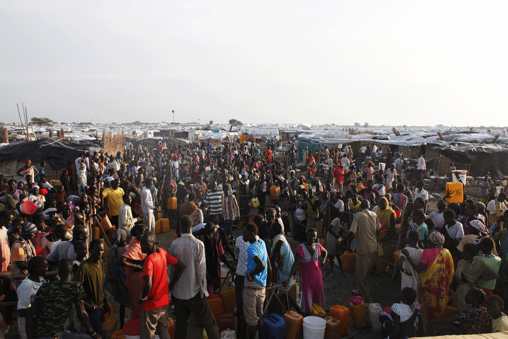 Un camp de déplacés à Bentiu. [Reuters - Andreea Campeanu]