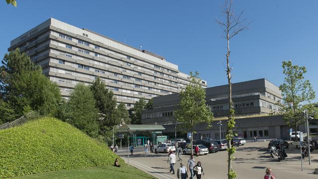 Vue sur le CHUV à Lausanne. [Keystone - Sandro Campardo]