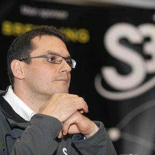 Pascal Jaussi, fondateur et CEO de la société Swiss Space Systems (S3), ici en 2013. [Keystone - Sandro Campardo]