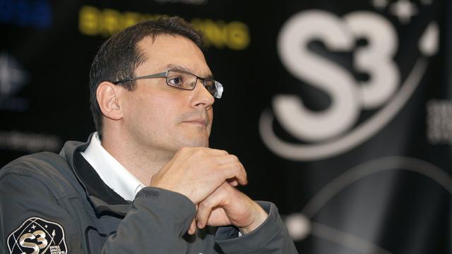 Pascal Jaussi, fondateur et CEO de la société Swiss Space Systems (S3), ici en 2013. [Keystone - Sandro Campardo]