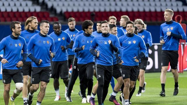 Le FC Bâle s'est entraîné au Parc des Princes. [Georgios Kefalas]