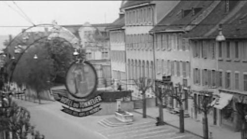 La ville de Bulle en 1960. [RTS]