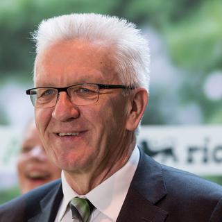 Le très populaire Ministre Winfried Kretschmann, écologiste, a été confirmé pour mener les négociations de coalition. [EPA/Keystone - Patrick Seeger]