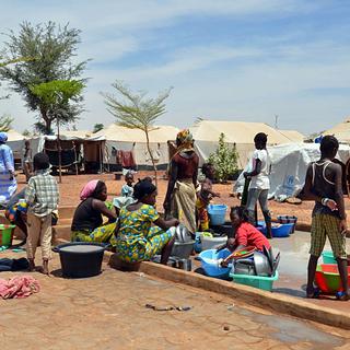 De nombreux habitants avaient fui les combats dans le nord du Mali pour se réfugier dans le centre (ici, à Sevaré).