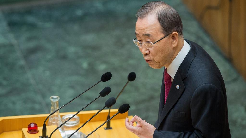 Ban Ki-moon a prononcé son discours jeudi devant le Parlement autrichien.