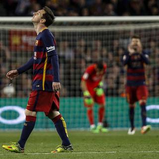 Malgré un but de Messi, Barcelone a chuté devant son public. [Quique Garcia]