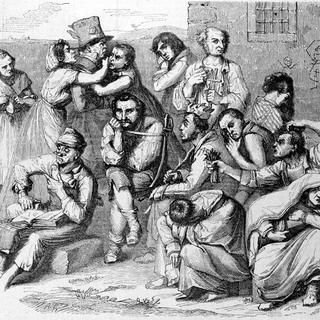 "La Maison des fous". Gravure d'après Wilhelm von Kaulbach (1836). 
Roger-Viollet
AFP [Roger-Viollet]