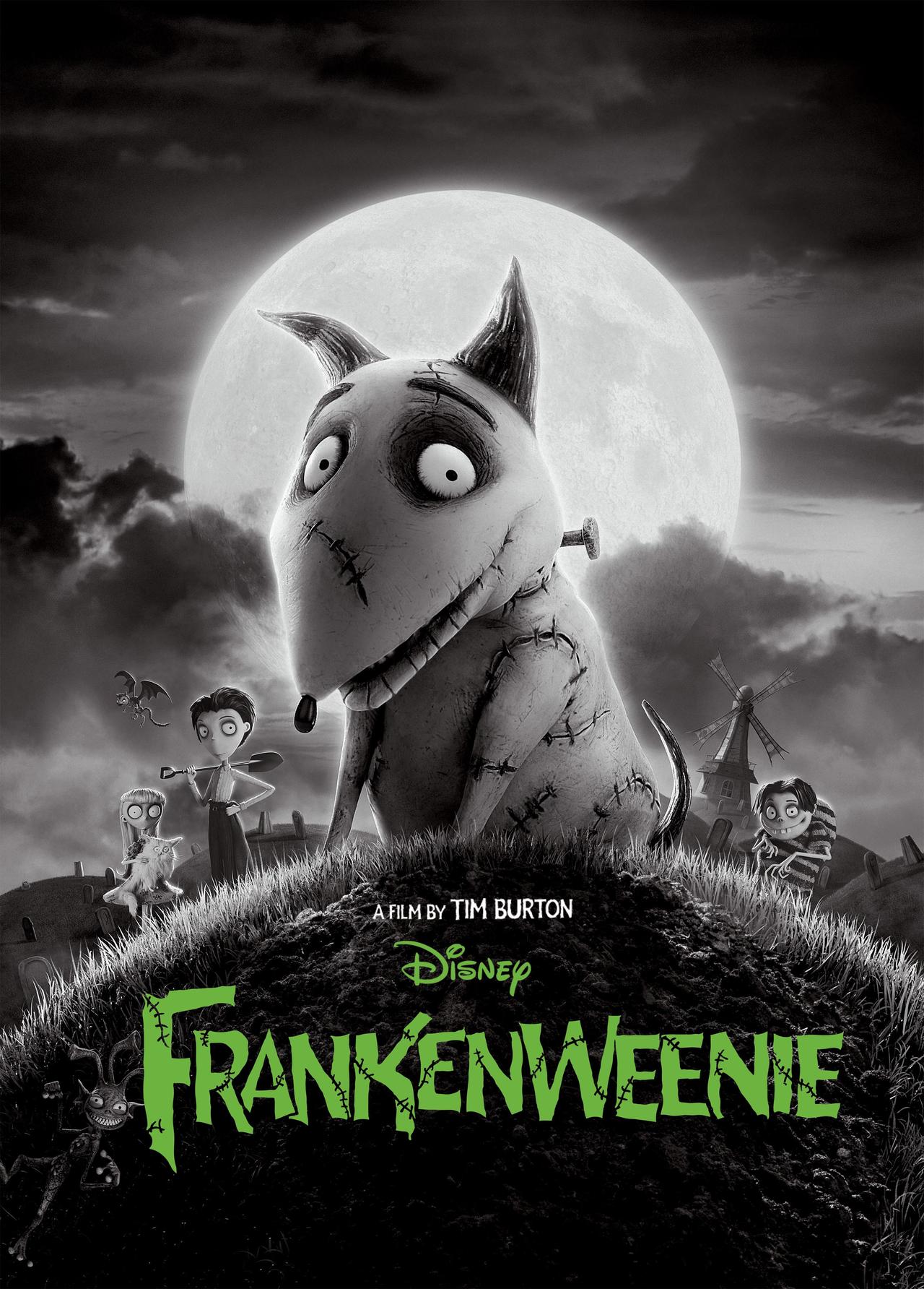 Affiche de "Frankenweenie" de Tim Burton, 2012. [The Picture Desk - Walt Disney Pictures / The Kobal Collection]