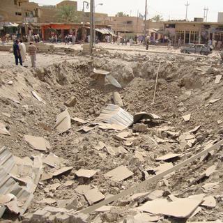 La ville de Fallouja est tenu depuis deux ans et demi par les djihadistes. [Keystone/ EPA - Mohammed Jalil]