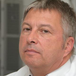 Philippe Receveur, président du conseil d’administration de l’Hôpital du Jura. [RTS - Gaël Klein]