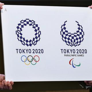 Présentation des logos des JO de Tokyo en 2020. [EPA/Keystone - Kimiasa Mayama]