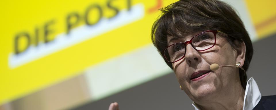 Susanne Ruoff, directrice générale de la Poste. [Keystone - Marcel Bieri]