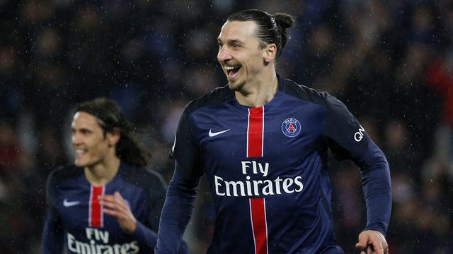 Zlatan Ibrahimovic a décroché quatre titres de champion de France avec le PSG. [Keystone - Yoan Valat]