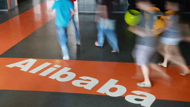 Des employés au siège d'Alibaba à Hangzhou en Chine. [KEYSTONE - QILAI SHEN]