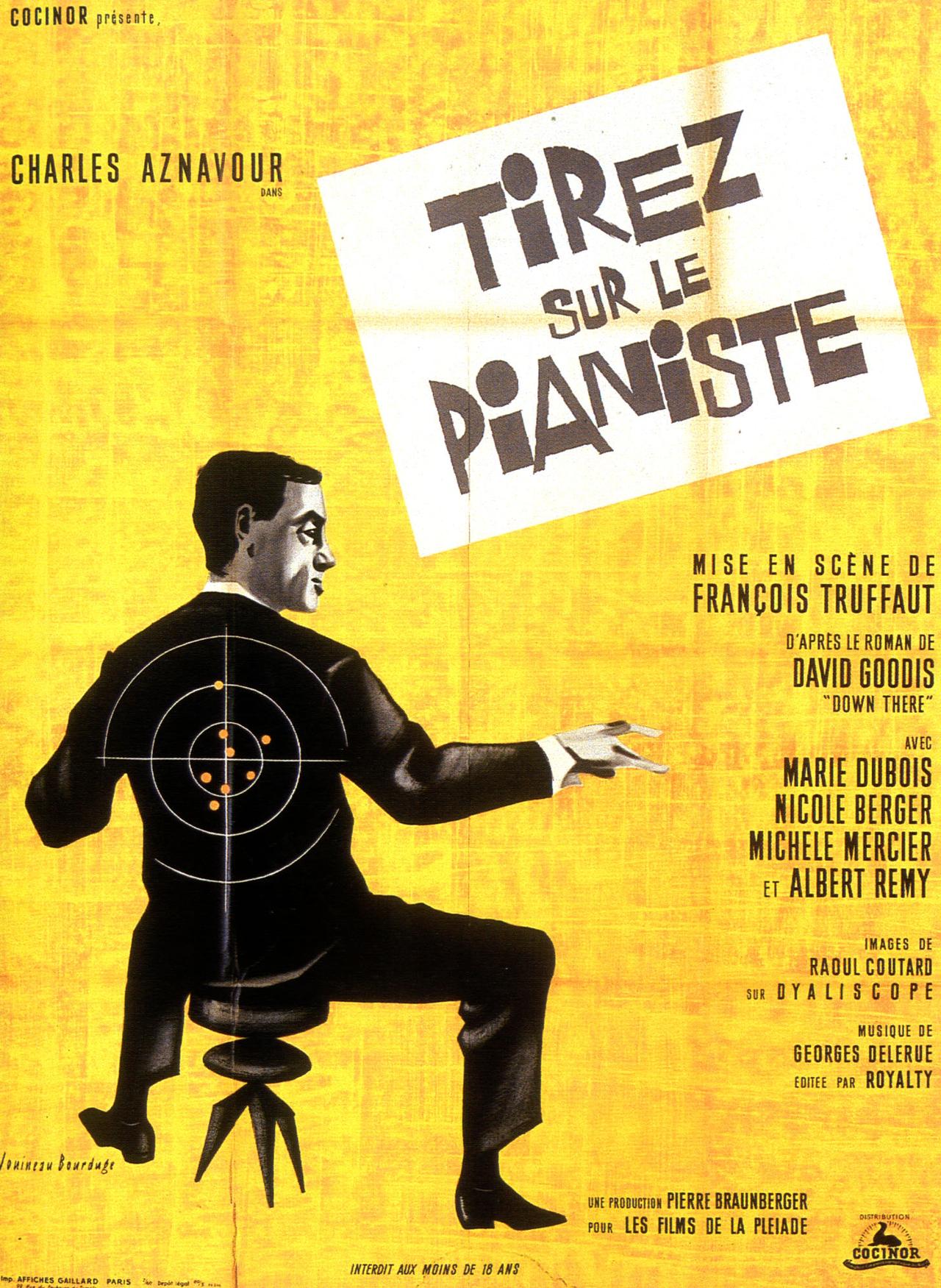 L'affiche du film "Tirez sur le Pianiste". [Les Films de la Pléiade]