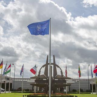 Le conseil OTAN-Russie se tiendra au siège bruxellois de l’OTAN. [Keystone - Olivier Matthys]