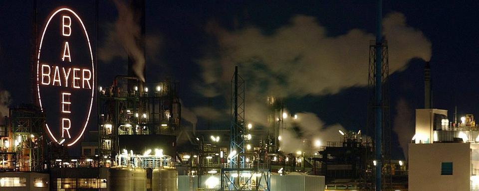 Image d'archives d'une usine Bayer à Leverkusen, en Allemagne. [EPA/Keystone - Olivier Berg]